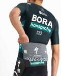 SPORTFUL Kolesarski dres s kratkimi rokavi - BORA HANSGROHE 2021 - zelena/črna
