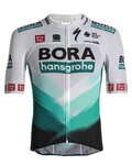 SPORTFUL Kolesarski dres s kratkimi rokavi - BORA HANSGROHE 2021 - zelena/siva