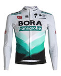 SPORTFUL Kolesarski dres z dolgimi rokavi zimski - BORA 2021 WINTER - siva/zelena