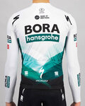 SPORTFUL Kolesarski dres z dolgimi rokavi zimski - BORA 2021 WINTER - siva/zelena