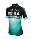 SPORTFUL Kolesarski dres s kratkimi rokavi - BORA 2019 KIDS - črna/zelena