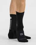 SPORTFUL Kolesarske klasične nogavice - MERINO WOOL 18 - črna