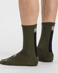 SPORTFUL Kolesarske klasične nogavice - MERINO WOOL 18 - zelena