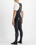 SPORTFUL Kolesarske dolge hlače z naramnicami - BODYFIT PRO - črna