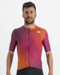SPORTFUL Kolesarski dres s kratkimi rokavi - ROCKET - oranžna/bordo