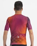 SPORTFUL Kolesarski dres s kratkimi rokavi - ROCKET - oranžna/bordo