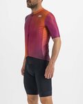 SPORTFUL Kolesarski dres s kratkimi rokavi - ROCKET - oranžna/bordo