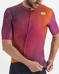 SPORTFUL Kolesarski dres s kratkimi rokavi - ROCKET - oranžna/bordo