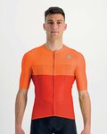 SPORTFUL Kolesarski dres s kratkimi rokavi - LIGHT PRO - oranžna