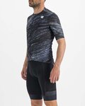 SPORTFUL Kolesarski dres s kratkimi rokavi - CLIFF SUPERGIARA - črna