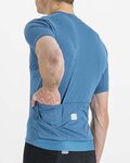 SPORTFUL Kolesarski dres s kratkimi rokavi - MATCHY - modra