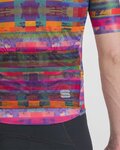 SPORTFUL Kolesarski dres s kratkimi rokavi - GLITCH BOMBER - zelena
