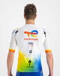 SPORTFUL Kolesarski dres s kratkimi rokavi - TOTAL ENERGIES 2022 - bela/modra/oranžna/rumena