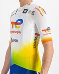 SPORTFUL Kolesarski dres s kratkimi rokavi - TOTAL ENERGIES 2022 - bela/modra/oranžna/rumena