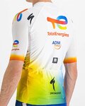 SPORTFUL Kolesarski dres s kratkimi rokavi - TOTAL ENERGIES 2022 - bela/modra/oranžna/rumena