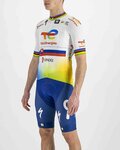 SPORTFUL Kolesarski dres s kratkimi rokavi - TOTAL ENERGIES 2022 - rumena/oranžna/bela/modra