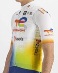 SPORTFUL Kolesarski brezrokavnik - TOTAL ENERGIES 2022 - oranžna/modra/rumena/bela