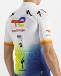SPORTFUL Kolesarski brezrokavnik - TOTAL ENERGIES 2022 - oranžna/modra/rumena/bela