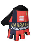 SPORTFUL Kolesarske rokavice s kratkimi prsti - BAHRAIN MERIDA 2019 - rdeča/modra