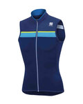 SPORTFUL Kolesarski dres brez rokavov - PISTA - rumena/modra