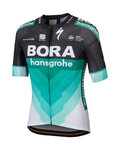 SPORTFUL Kolesarski dres s kratkimi rokavi - BORA HANSGROHE 2018 - bela/zelena/črna