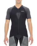 UYN Kolesarski dres s kratkimi rokavi - BIKING GRANFONDO - siva/črna