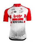 Kolesarski dres s kratkimi rokavi - LOTTO SOUDAL 2019 - rdeča/bela