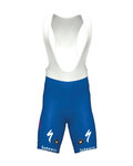 Kolesarske kratke hlače z naramnicami - QUICKSTEP 2020 ESL - modra