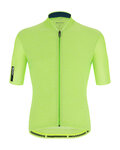 SANTINI Kolesarski dres s kratkimi rokavi - COLORE PURO - svetlo zelena