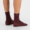 SPORTFUL Kolesarske klasične nogavice - MATCHY WOOL - bordo