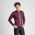 SPORTFUL Kolesarski dres z dolgimi rokavi zimski - CLASSIC THERMAL - bordo