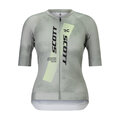 SCOTT Kolesarski dres s kratkimi rokavi - RC PRO W - siva/rumena