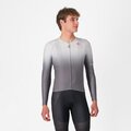 CASTELLI Kolesarski dres z dolgimi rokavi poletni - UPF LONG - srebrna/siva