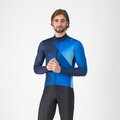 CASTELLI Kolesarski dres z dolgimi rokavi zimski - AMPLIFY - modra