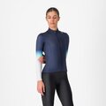 CASTELLI Kolesarski dres z dolgimi rokavi zimski - CORSO THERMAL - modra