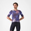 CASTELLI Kolesarski dres s kratkimi rokavi - AERO RACE 8S - vijolična