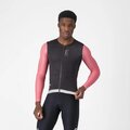 CASTELLI Kolesarski dres z dolgimi rokavi poletni - CORRETTO LS - črna/rožnata