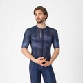 CASTELLI Kolesarski dres s kratkimi rokavi - CLIMBER'S A/C - modra
