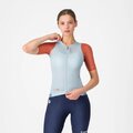 CASTELLI Kolesarski dres s kratkimi rokavi - CORRETTO W - modra/rdeča