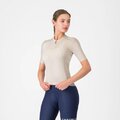 CASTELLI Kolesarski dres s kratkimi rokavi - ESPRESSO 2 W - slonovina