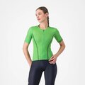CASTELLI Kolesarski dres s kratkimi rokavi - ANIMA FLOW - zelena/črna