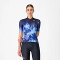 CASTELLI Kolesarski dres s kratkimi rokavi - COSMIC VORTEX - modra