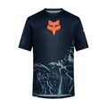 FOX Kolesarski dres s kratkimi rokavi - RANGER IMAGE PRINT SS - modra