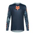 FOX Kolesarski dres z dolgimi rokavi poletni - RANGER IMAGE PRINT LS - modra/svetlo modra