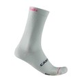 CASTELLI Kolesarske klasične nogavice - GIRO LOGO 18 - bela