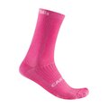 CASTELLI Kolesarske klasične nogavice - GIRO LOGO 18 - rožnata