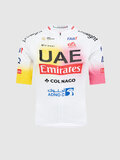 PISSEI Kolesarski dres s kratkimi rokavi - UAE TEAM EMIRATES REPLICA - GIRO + TOUR 24 - bela/rožnata/rumena