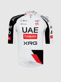 PISSEI Kolesarski dres s kratkimi rokavi - UAE TEAM EMIRATES - XRG 2026 REPLICA - bela/črna/rdeča