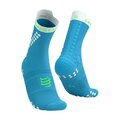 COMPRESSPORT Kolesarske klasične nogavice - PRO RACING SOCKS V4.0 TRAIL - modra
