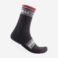 CASTELLI Kolesarske klasične nogavice - QUINDICI SOFT MERINO - črna